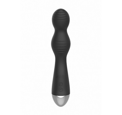 Remote Controlled E-Stim & Vibrating G/P-Spot Vibrator - Black